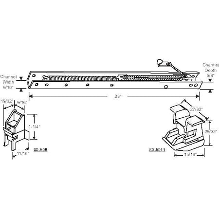 Strybuc 23in Window Channel Balance 60-224-42